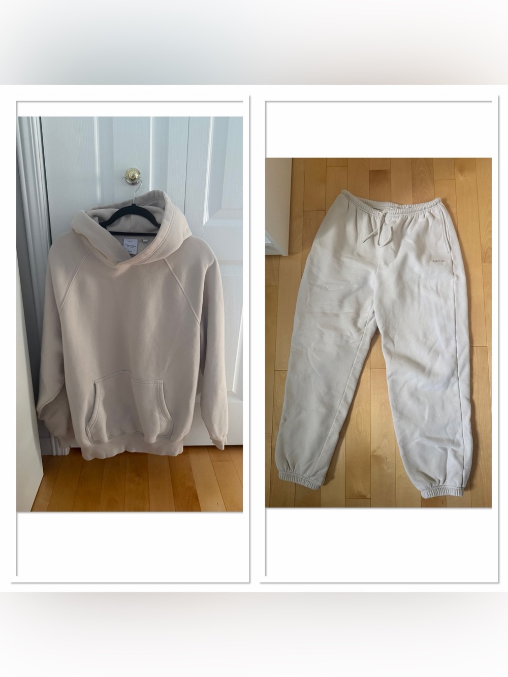 Aritzia Kids Cream Sweatshirt & Joggers Set